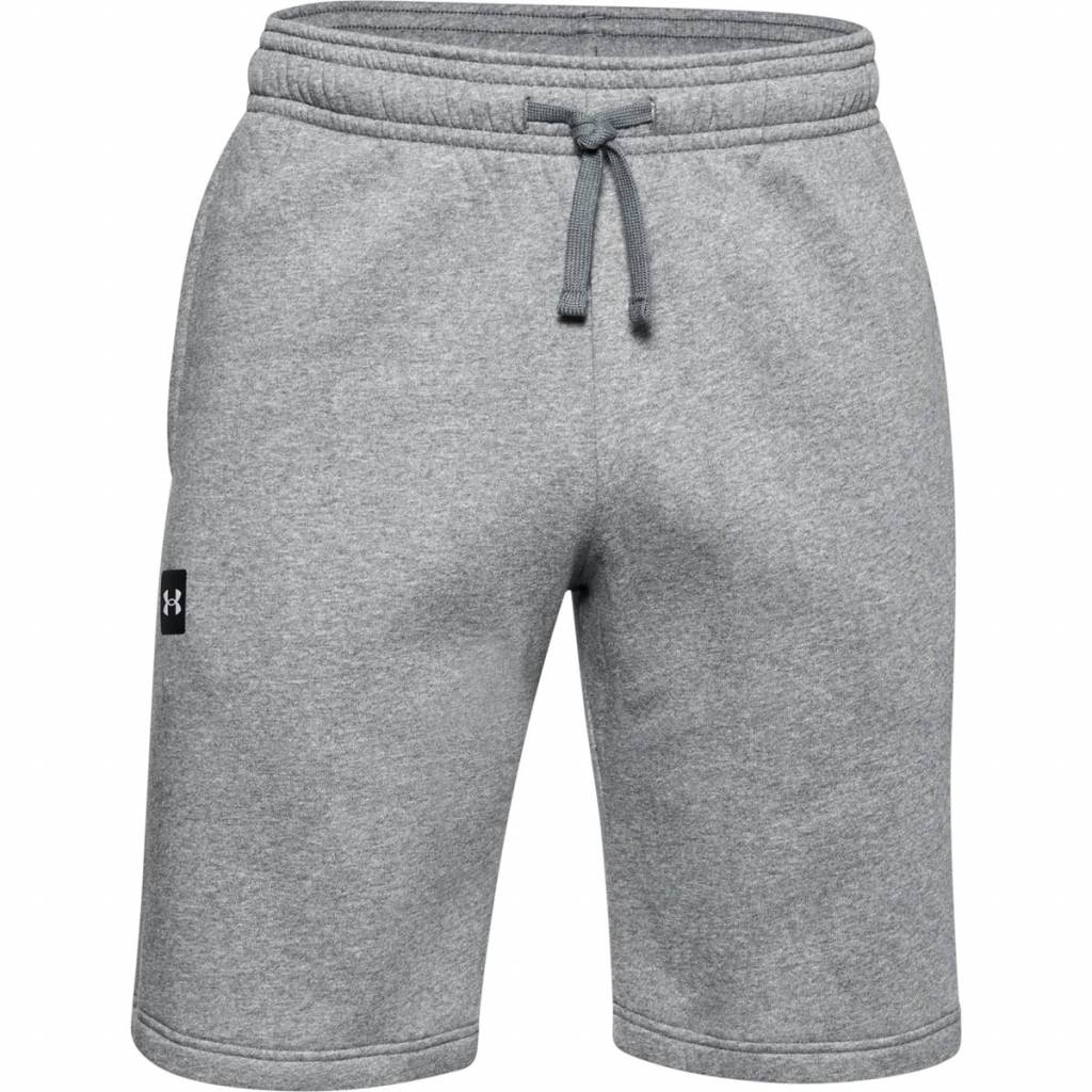 Pantaloni scurti, Rival Fleece, Under Armour, Bumbac, Gri, M