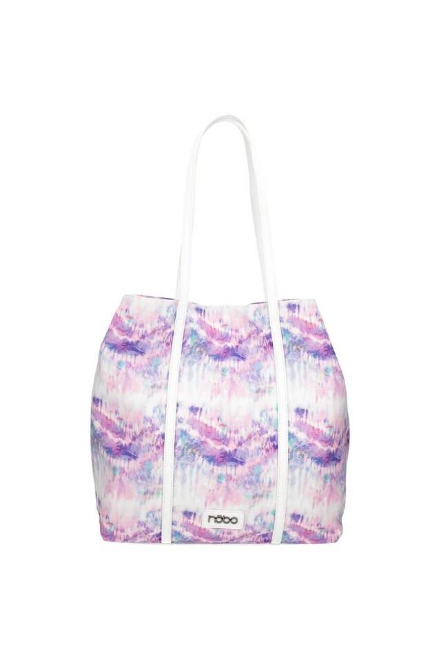 Geanta de mana Nobo, Piele ecologica, 37 x 47 x 13 cm, Multicolor