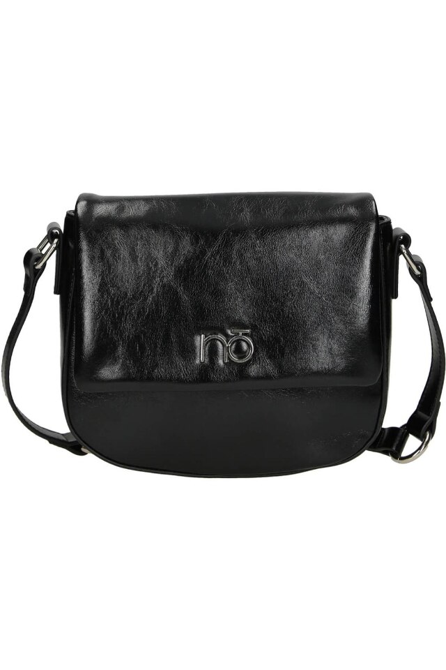 Geanta Nobo, Piele ecologica, 24x24x8 cm, Negru