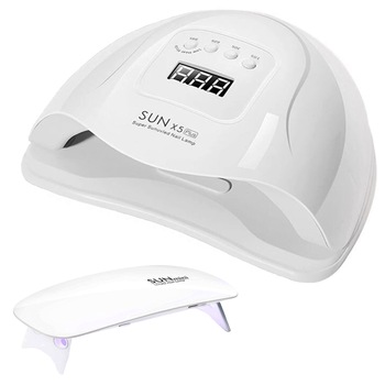 Set 2 Lampi Profesionale AKU SUN Uscare Unghii UV LED 120 W si 6W, Uscare 10-99 sec, 36 Leduri UV, Pentru Manichiura Salon, Casa AK50644 Set 2 Lampi Profesionale AKU SUN Uscare Unghii UV LED 120 W si 6W, Uscare 10-99 sec, 36 Leduri UV, Pentru Manichiura Salon, Casa AK50644