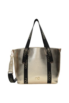 Geanta Nobo, Piele ecologica, 28 x 43.5 x 13 cm, Auriu/Negru Geanta Nobo, Piele ecologica, 28 x 43.5 x 13 cm, Auriu/Negru