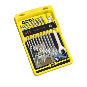 Set 11 chei combinate 4-94-647 Stanley, finisaj cromat Set 11 chei combinate 4-94-647 Stanley, finisaj cromat