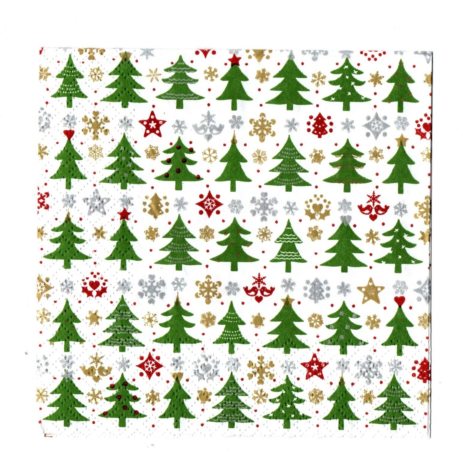 Pachet Servetele de Craciun Masa 20 buc Braduti Filigran