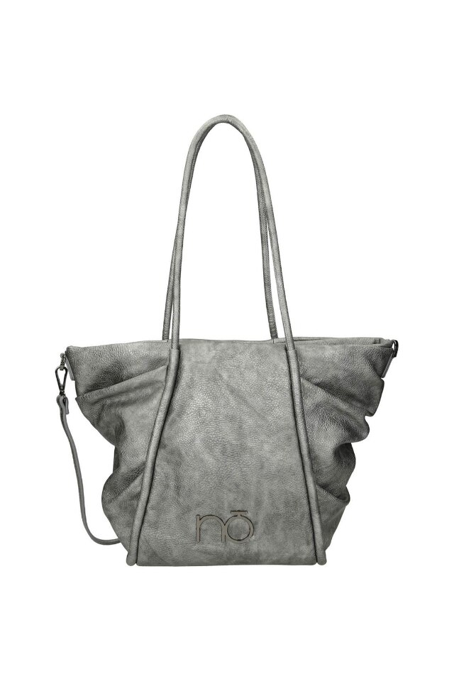 Geanta Nobo, Piele ecologica, 27 x 43 cm / 27 x 15 cm, Gri