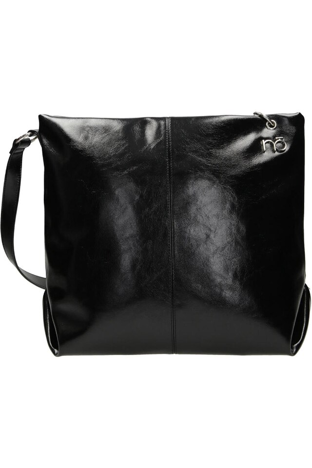 Geanta de umar Nobo, Piele ecologica, 40 x 40 x 16 cm, Negru