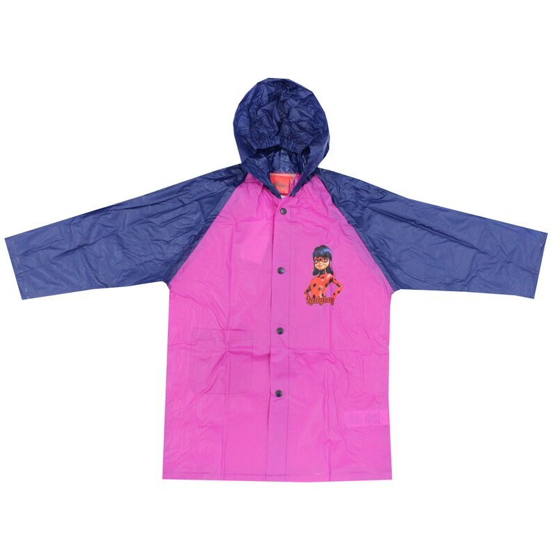 Pelerina de ploaie, PVC, cu imprimeu, Lady Bug, roz
