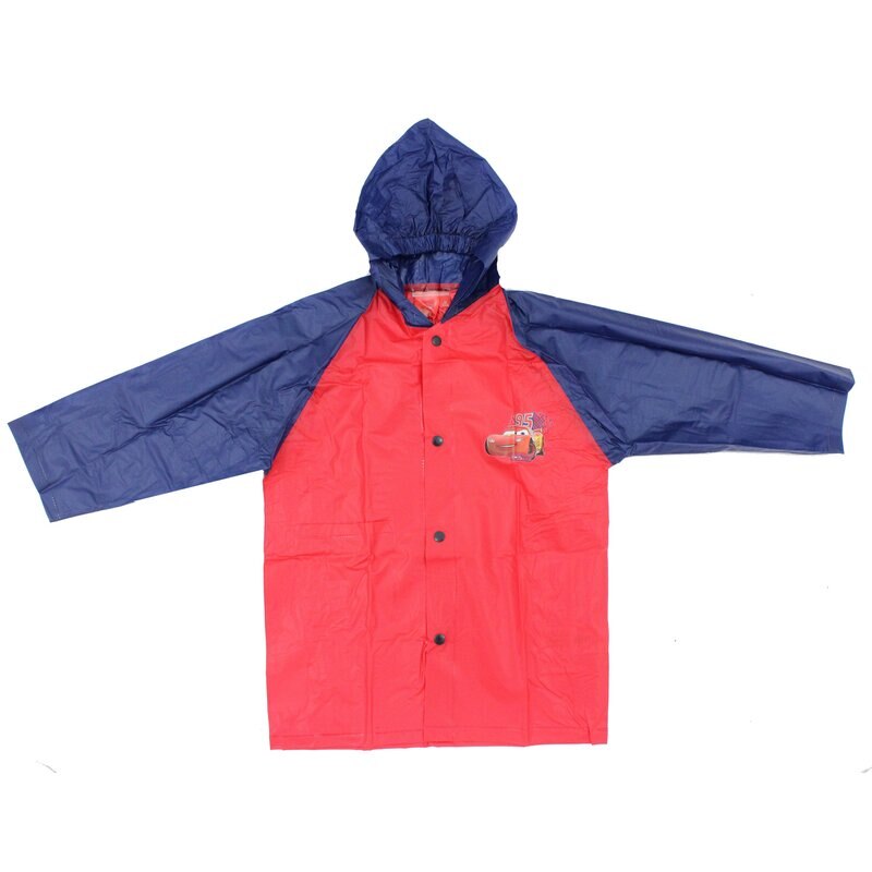 Pelerina de ploaie, PVC, cu imprimeu, Cars 95, rosie