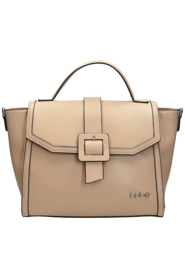 Geanta Nobo, NBAG-K0060-C015, 29x15x42 cm, Piele ecologica, Bej