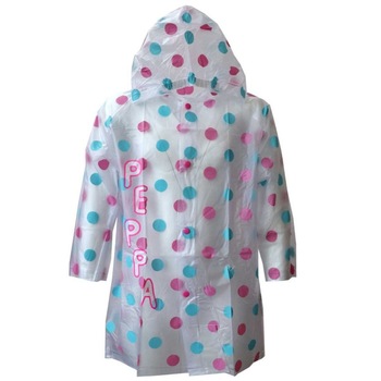 Pelerina ploaie Peppa Pig Buline colorate PVC 10968, Alb, 98-104 cm Pelerina ploaie Peppa Pig Buline colorate PVC 10968, Alb, 98-104 cm