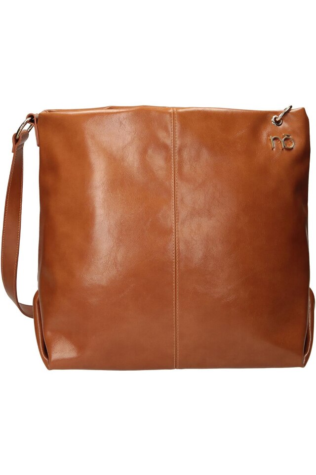 Geanta de umar Nobo, Piele ecologica, 40 x 40 x 16 cm, Maro