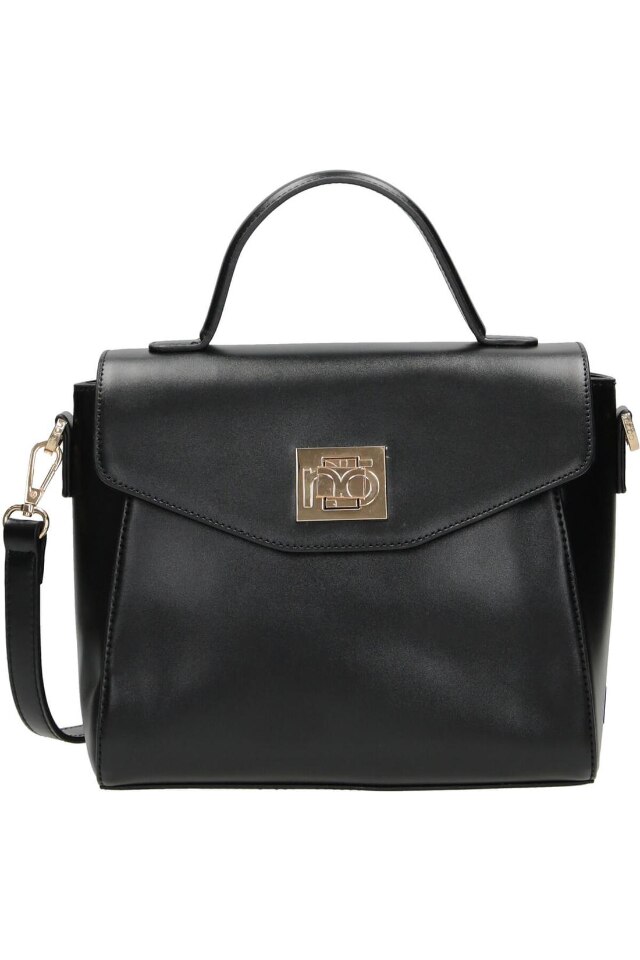 Geanta de mana Nobo, NBAG-L0040-C020, 25x25x12 cm, Piele ecologica, Negru