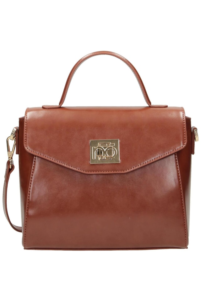 Geanta de mana Nobo, NBAG-L0040-CM17, 25x25x12 cm, Piele ecologica, Maro
