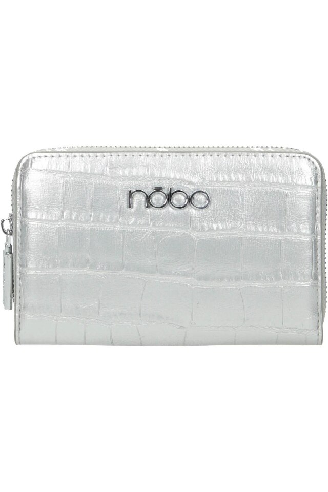 Portofel pentru femei, Nobo, NPUR-K0150-C022, Piele ecologica, 10x16 cm, Argintiu