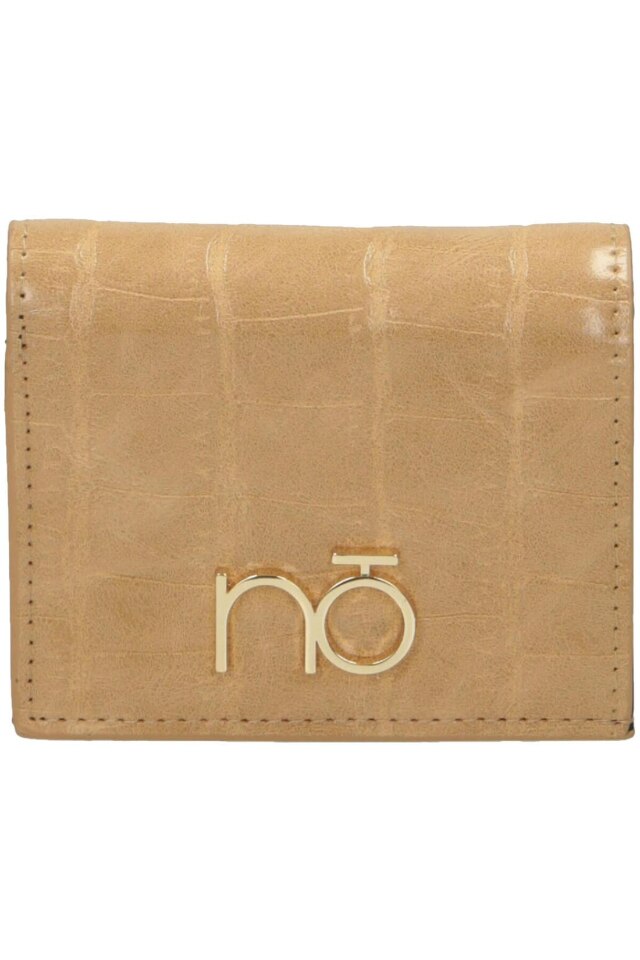 Portofel pentru femei, Nobo, NPUR-L1030-C015, Piele ecologica, 9.5x11x2.5 cm, Bej/Auriu