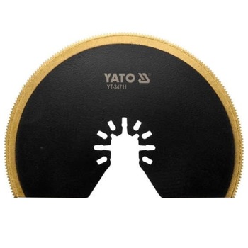 Lama semirotunda BIM-TIN 100 mm YATO, pentru unealta multifunctionala YT-82220. Lama semirotunda BIM-TIN 100 mm YATO, pentru unealta multifunctionala YT-82220.