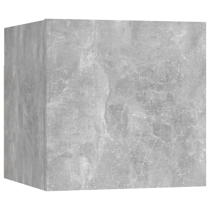 Zakito Europe ТВ скрин, стенен монтаж, Бетонно сив, 30,5 x 30 x 30 см