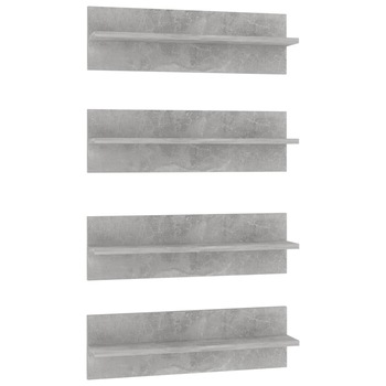 Set rafturi de perete, 4 buc, gri beton, 60x11,5x18 cm, PAL 807324 Set rafturi de perete, 4 buc, gri beton, 60x11,5x18 cm, PAL 807324