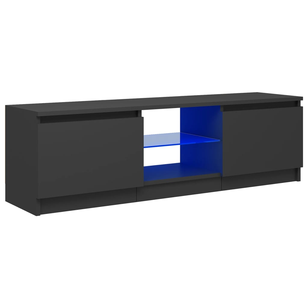 Comoda- TV vidaXL, PAL, 120 x 30 x 35.5 cm, Gri