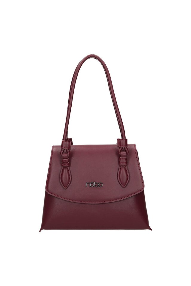 Geanta de dama, Nobo, 2 x Buzunar interior, Logo, 22 x 25 x 13 cm, Rosu
