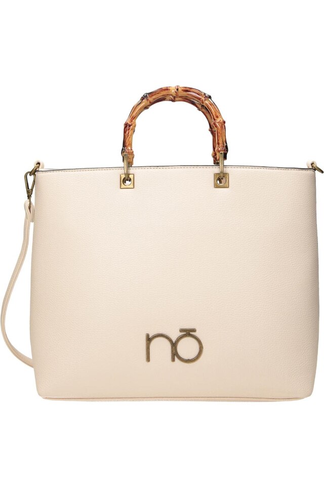Geanta de mana Nobo, NBAG-L1560-CM00, 28x36x12 cm, Piele ecologica, Alb