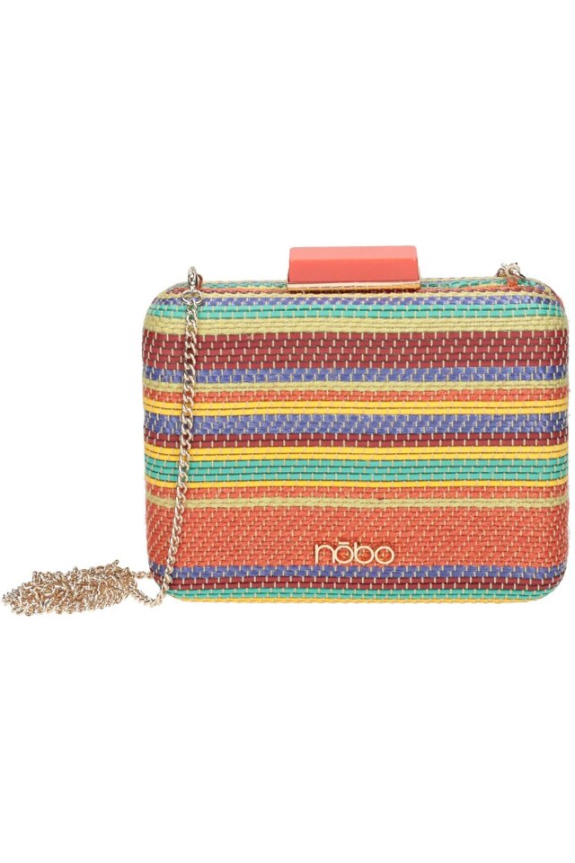 Geanta tip poseta, Nobo, 12 x 16 x 4 cm, Textil, Multicolor