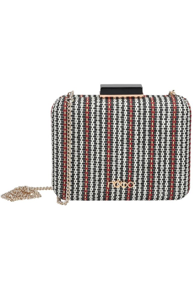 Geanta tip poseta, Nobo, 12 x 16 x 4 cm, Textil, Multicolor