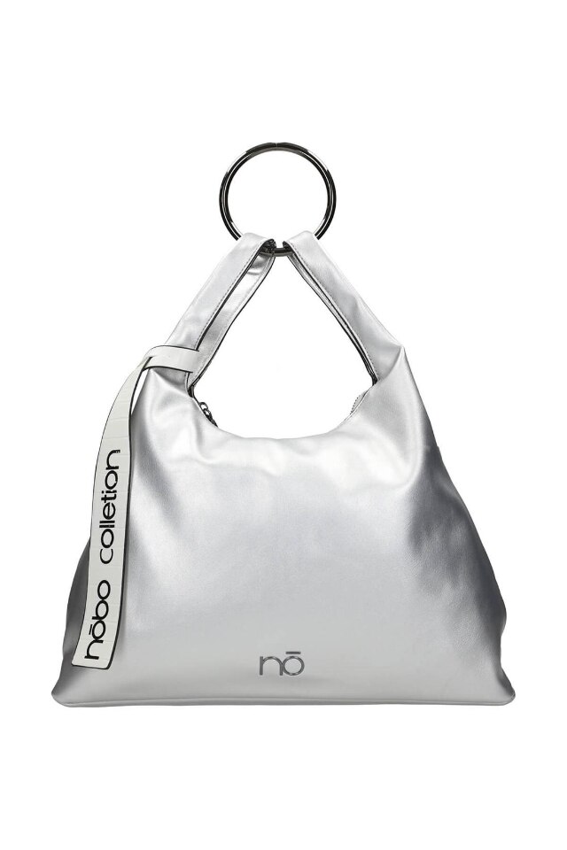 Geanta de mana Nobo, NBAG-K3240-C022, Piele ecologica, Argintiu
