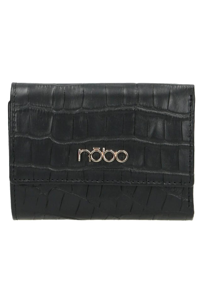 Portofel Nobo NPUR-LI0031-C020, Piele ecologica, Negru