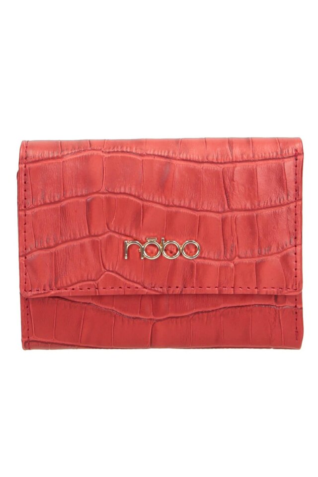 Portofel Nobo NPUR-LI0031-C005, Piele ecologica, Rosu