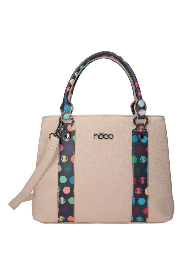 Geanta de mana Nobo, NBAG-K3130-C015, Piele ecologica, Bej