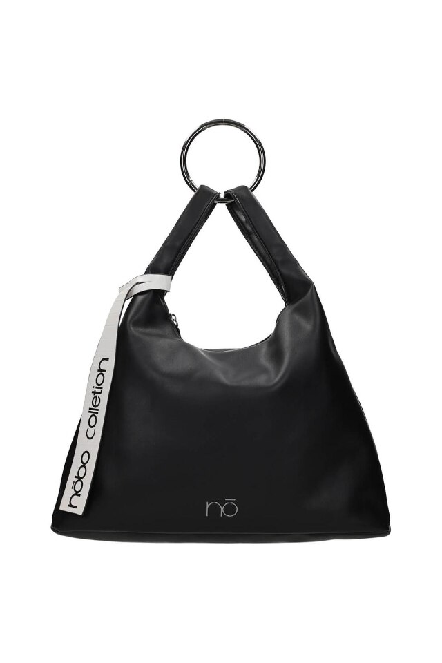 Geanta de mana Nobo, NBAG-K3240-C020, Piele ecologica, Negru