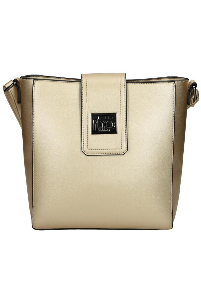 Geanta dama Nobo, Piele ecologica, 26 x 23 x 8 cm, Bej