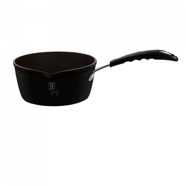 Тенджера за сос BerlingerHaus BH 6121 Professional Line, Черен, 16 см
