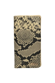 Portofel Nobo NPUR-LI0100-CM15, Piele ecologica, Bej/Negru Portofel Nobo NPUR-LI0100-CM15, Piele ecologica, Bej/Negru