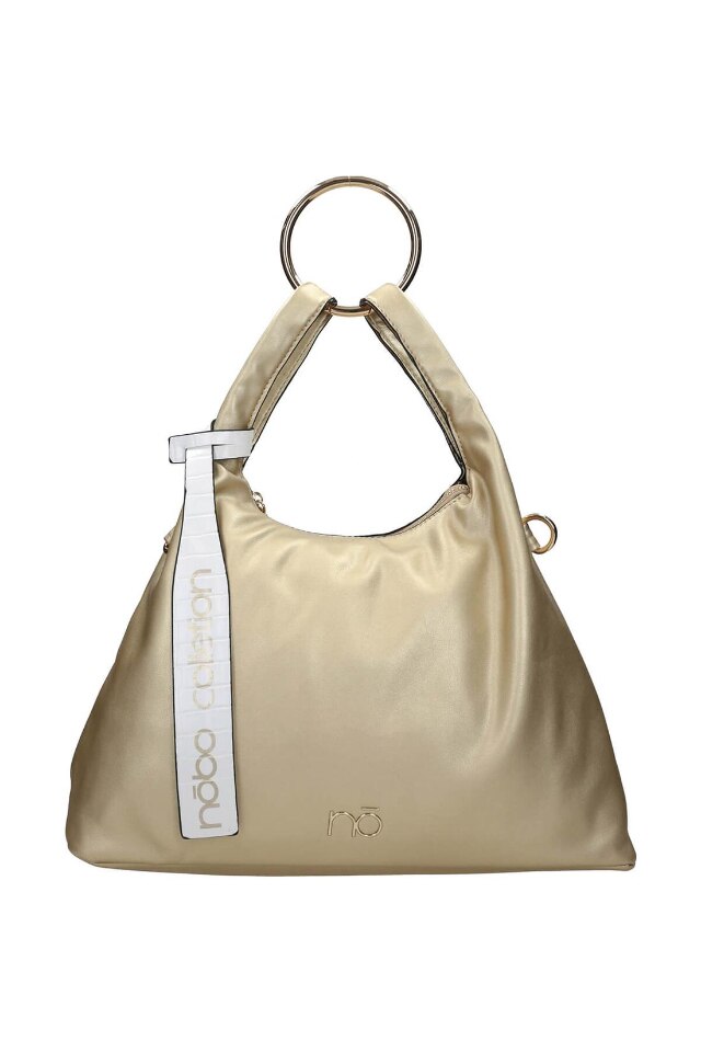 Geanta de mana Nobo, NBAG-K3240-C023, Piele ecologica, Auriu