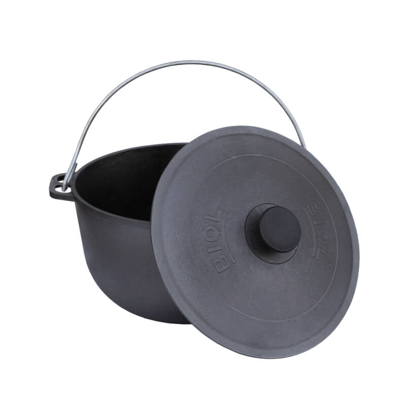 Ceaun fonta 10L cu capac si toarta