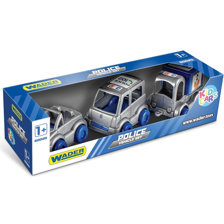 Set masina politie, Wader, Alb
