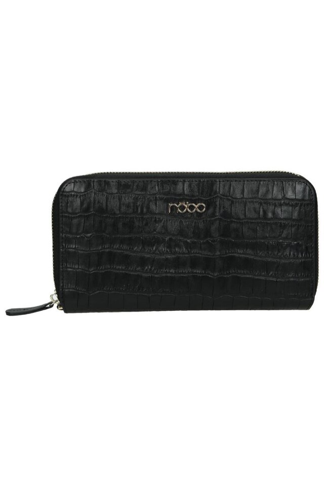 Portofel Nobo NPUR-LI0191-C020, Piele ecologica, Negru