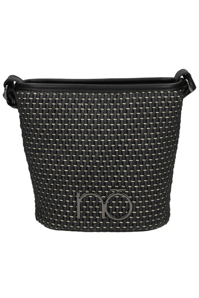 Geanta dama Nobo, Piele ecologica, 19 x 21 x 9 cm, Negru