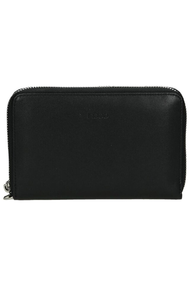 Portofel Nobo NPUR-LI0200-C020, Piele ecologica, Negru