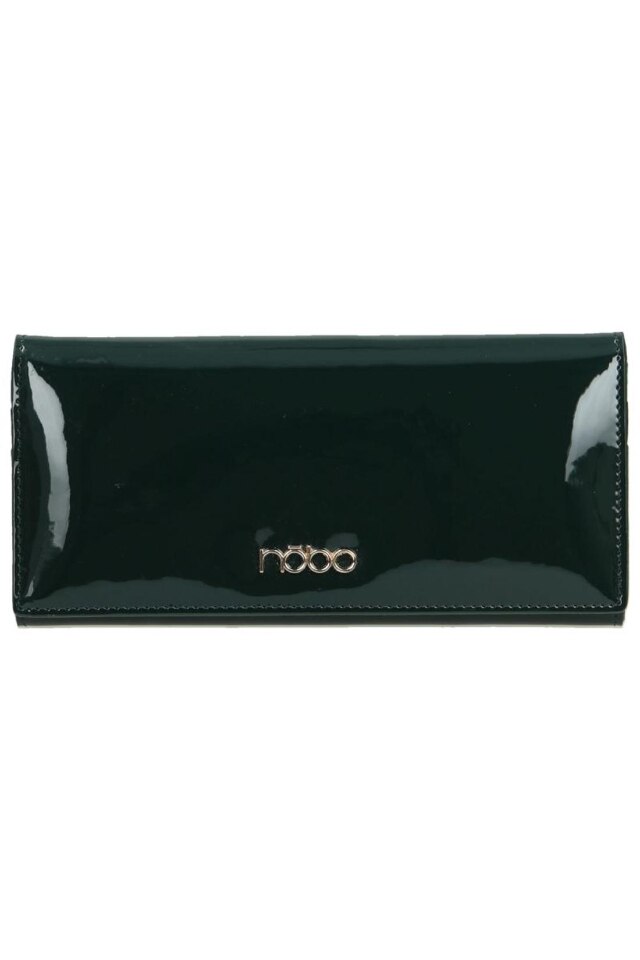 Portofel Nobo NPUR-LI0140-C008, Piele ecologica, Verde