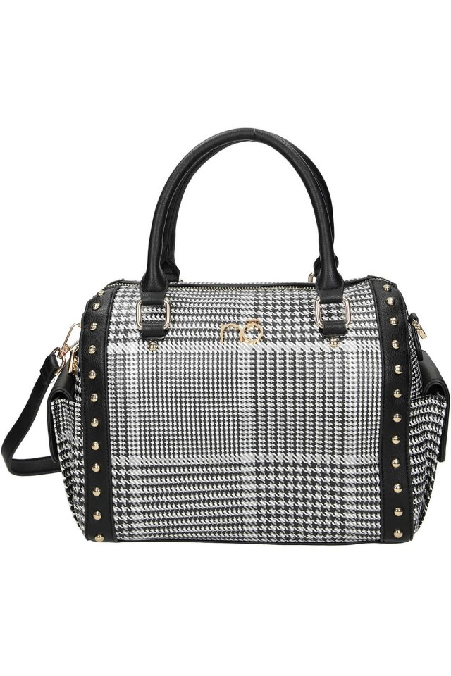 Geanta dama, Nobo NBAG-L1901-CM20, Piele ecologica, 25 x 28 x 13 cm, Gri