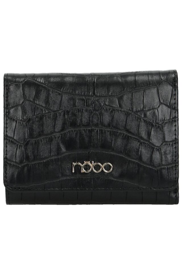 Portofel Nobo NPUR-LI0230-C020, Piele ecologica, Negru