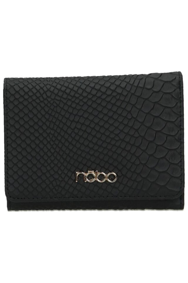 Portofel Nobo NPUR-LI0230-CM20, Piele ecologica, Negru