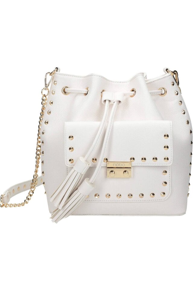 Geanta Nobo NBAG-K4090-C000, Piele ecologica, Alb