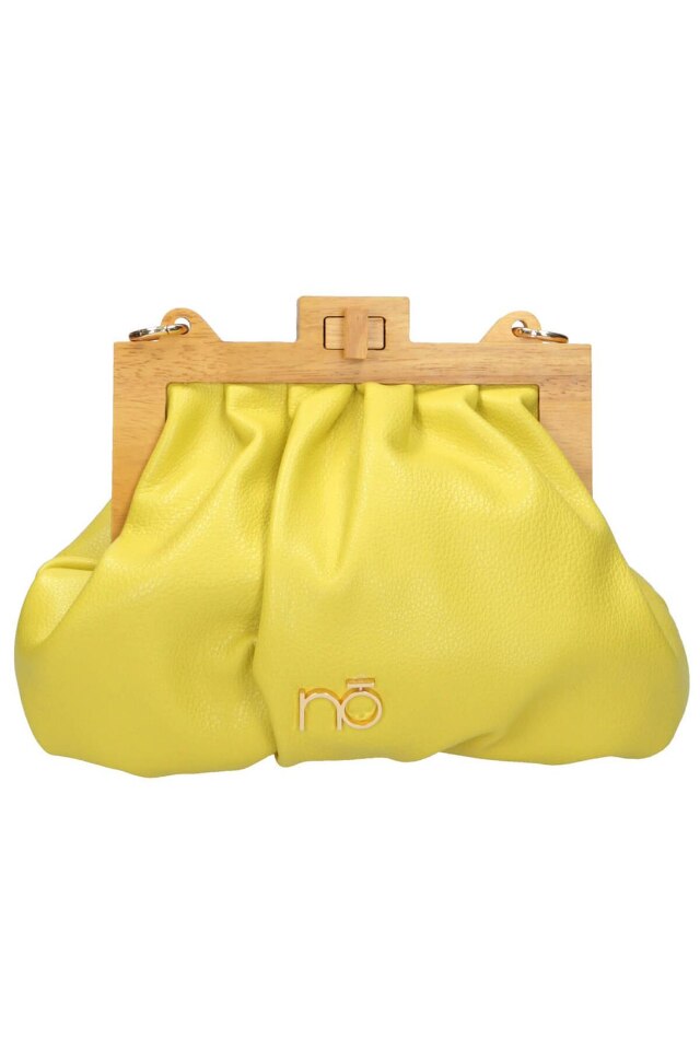 Geanta dama, Nobo NBAG-K1410-C002, Piele ecologica, 24x23 / 27x10 cm, Galben