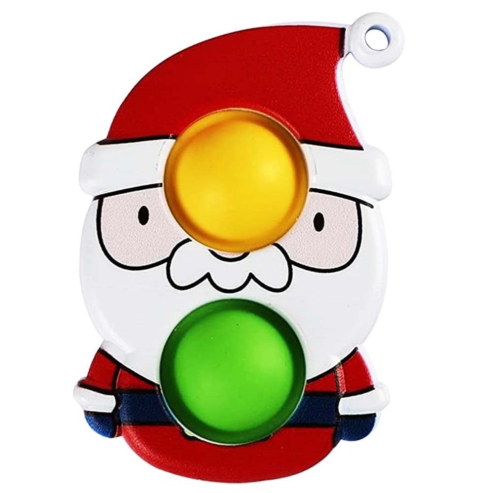 Jucarie Senzoriala Zenuk® - Mos Craciun, Simple Dimple, Fidget Toys, Antistres, Multicolor