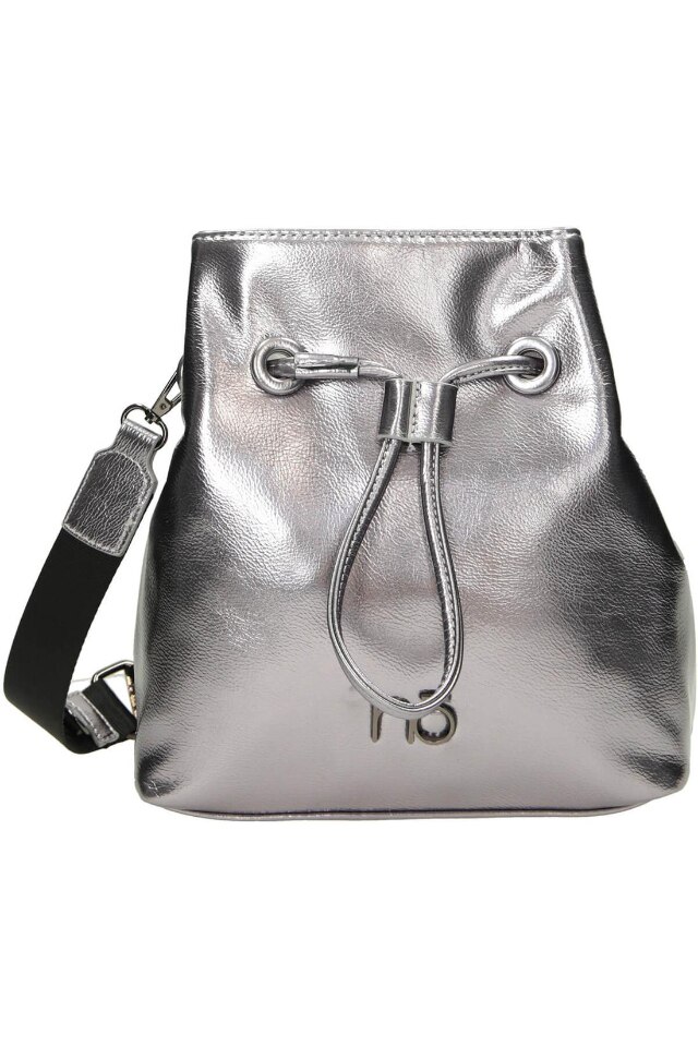 Geanta Nobo NBAG-L0590-C025, Piele ecologica, Argintiu