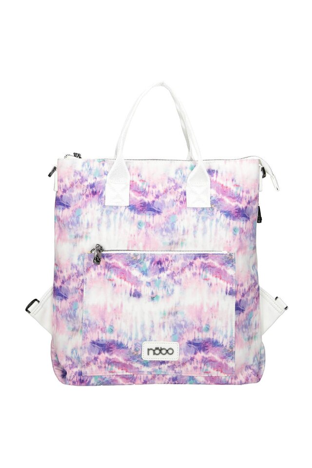 Geanta spate Nobo, Textil, 38 x 38 x 12 cm, Alb