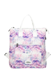 Geanta spate Nobo, Textil, 38 x 38 x 12 cm, Alb Geanta spate Nobo, Textil, 38 x 38 x 12 cm, Alb